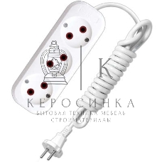 Удлинитель UNIVersal У6-639 М ПВС 2x0,75 3 гн. 2 м 639М-02