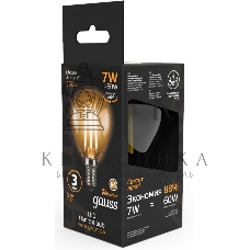 Лампа светодиодная Filament Шар E14 7Вт 2700К Gauss 105801107