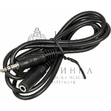 Кабель аудио Ningbo JAAC003-1 Jack 3.5 (m)/Jack 3.5 (f) 1м. черный