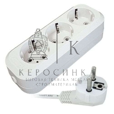 Удлинитель 3х2 м с заземл. 16А IP20 Е-303 АБС-пл. ПВС 3х1 UNIVersal 9631976