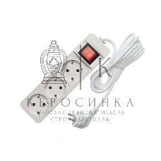 Удлинитель быт. ТМ Союз 2200 Вт 3 гн. ПВС 3 м 481S-7303