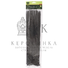 Хомуты Сибртех, 400, 4,8 мм пластиковые, черные, 50 шт