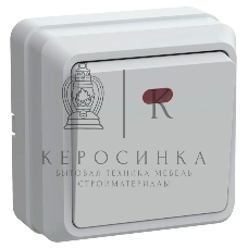 Выключатель 1-кл. ОП ОКТАВА с инд. 10А IP20 ВС20-1-1-ОБ белый IEK EVO11-K01-10-DC