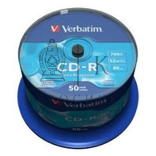 Диск CD-R Verbatim 700Mb 52x Cake Box (50шт) (43351)