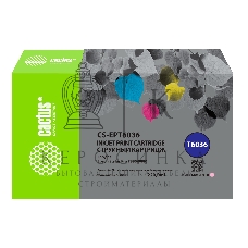 Картридж струйный Cactus CS-EPT6036 (T6036) светло-пурпурный пигментный (220 мл) для Epson Stylus PRO 7880/9880