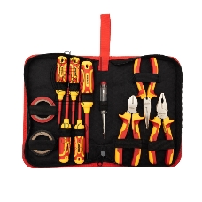 Набор диэлектрического инструмента Rexant RI-02, 11 предметов, до 1000 В, тканевый пенал