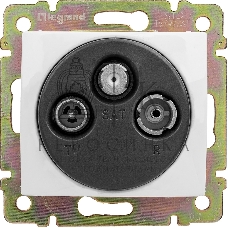 Розетка телевизионная Legrand 774435 TV-RD-SAT Valena звезда 1,5Дб 2400МГц (белая)