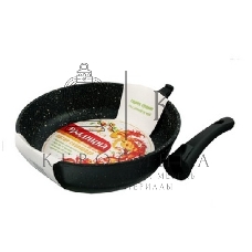 Сковорода ТРАДИЦИЯ ТГ2265 гранит со с/ручкой 26 см Сковорода литая с антипригарным покрытием. Съемная ручка. Без крышки. Толщина дна - 6мм, стенки - 3,5мм. Диметр 26см.