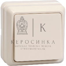 Выключатель 1-кл. ОП ОКТАВА 10А IP20 ВС20-1-0-ОКм крем. IEK EVO10-K33-10-DC