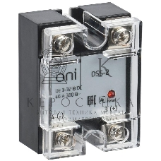 Реле твердотельное OSS-2 40А 380В AC 3-32В DC ONI OSS-2-3-40-B