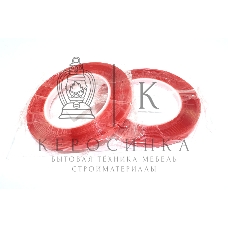 Скотч двусторонний прозрачный 3M с красной защитной лентой ширина 8 мм 25 м 2 шт. 112215