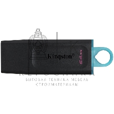 Флешка USB Kingston DataTraveler Exodia (DTX/64GB), 64Gb, USB 3.2 Gen 1, R/W 200/60, черный/бирюзовый