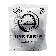 Кабель Gembird PRO USB 2.0 удлинительный 4.5м AM/AF позол. контакты, пакет