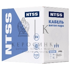 Кабель информационный NTSS NTSS-IN-UUTP4-5E-LSZH-GY cat.5E U/UTP 4 пары 24AWG LSZH внутренний 305м серый