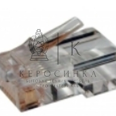 Коннектор RJ12 LANMASTER д/кабеля 6-ти контактный, 100 шт.