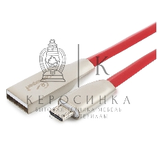Кабель USB2.0 Cablexpert CC-G-mUSB01R-1.8M, AM/microB, серия Gold, длина 1.8м, красный, блистер