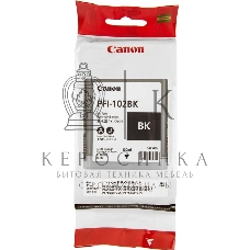 Картридж струйный Canon PFI-102Bk (0895B001) черный (130 мл.) для Canon iPF605, iPF610, iPF650, iPF655, iPF710, iPF750, iPF755, LP17, iPF510