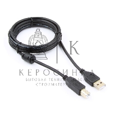 Кабель Gembird USB 2.0 PRO для соед. 1.8м AM/BM позол.конт., фер.кол., пакет