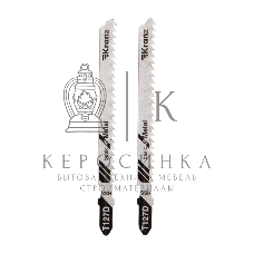 Пилка для электролобзика по мягкому металлу Kranz T127D 100 мм 8 зубьев на дюйм 4-20 мм (2 шт./уп.)