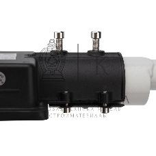 Кронштейн для консольного светильника Rexant приставного монтажа 1 хомутом серый (сталь 2мм, 625x460x280 Ø51)