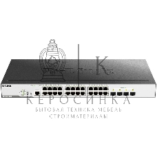 Коммутатор D-Link Switch DGS-3000-28LP/B1A Управляемый коммутатор 2 уровня с 24 портами 10/100/1000Base-T и 4 портами 1000Base-X SFP (24 порта с подде
