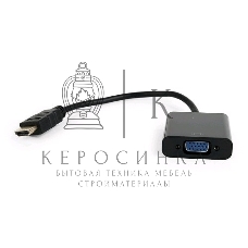 Переходник HDMI-VGA Cablexpert A-HDMI-VGA-04, 19M/15F, провод 15см