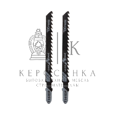 Пилка для электролобзика по дереву Kranz T144DP 100 мм 6 зубьев на дюйм 8-60 мм (2 шт./уп.)