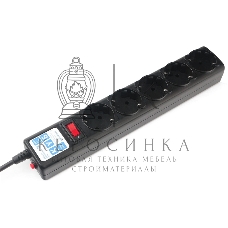 Сетевой фильтр Powercube SPG5-С5 5 м, 5 розеток, черный, коробка