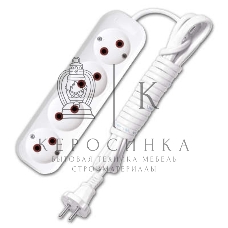 Удлинитель UNIVersal У6-766 ШВВП 2x0,75 4 гн. 3 м 9631943