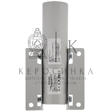 Кронштейн для консольного светильника Rexant КР-3.1 накладного монтажа или под бандажную ленту с переменным углом серый (сталь 2 мм, 230х150х150, Ø 51)