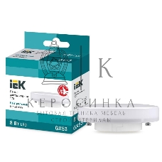 Лампа светодиодная IEK LLE-T80-8-230-40-GX53 ECO T75 таблетка 8Вт 230В 4000К GX53