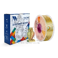 Филамент NVPrint Silk PLA+ Red/Yellow/Green для 3D печати диаметр 1.75мм длина 330 метров масса 1 кг