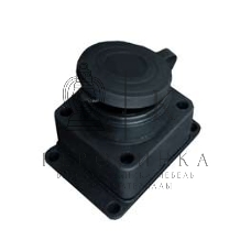 Розетка настенная 16А 250В с заглушкой с заземл. каучук IP44 (еврослот) UNIVersal 602229