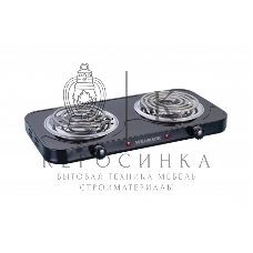 Плита настольная электрическая Willmark НS-215Т (2 спир конф.*145 мм/1000Вт.,150*1500Вт, нерж сталь, черный)