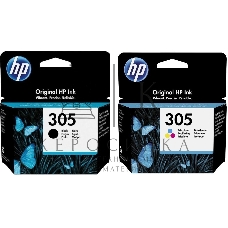 Картридж HP 305 струйный, набор черный и цветной (120/100 стр)