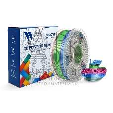 Филамент NVPrint Silk PLA+ Rainbow 06 для 3D печати диаметр 1.75мм длина 330 метров масса 1 кг