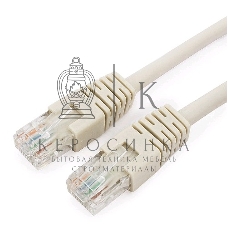 Патч-корд UTP Cablexpert cat.6, 5м, литой, многожильный, серый