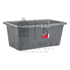 Таз прямоугольный Matrix строительный усиленный, 55 л