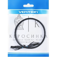 Патч-корд Vention прямой UTP cat.6, RJ45 - 8м. плоский черный