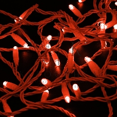 Гирлянда Neon-night Нить 10м, постоянное свечение, белый ПВХ, 230В, красный