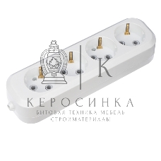 Колодка 4 гнезда c заземлением Rexant