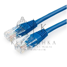 Патч-корд медный UTP Cablexpert PP10-10M/B cat.5, 10м, литой, многожильный, синий