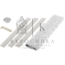 Сетка STAYER 12500-10-22 противомоскитная для двери с креп. лентой и грузиками пэт белая 1.0х2.2 м