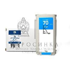 Картридж струйный NVPrint 70 (NV-C9452A) Cyan для HP DesignJet Z2100/Z3100/Z3200/Z5200/Z5400 (130 мл) совместимый