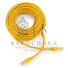 Патч-корд медный UTP Cablexpert PP10-10M/Y cat.5, 10м, литой, многожильный, желтый