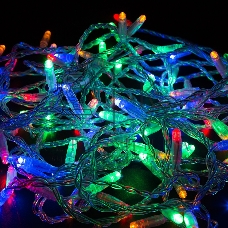 Гирлянда Neon-night Нить 10м, постоянное свечение, прозрачный ПВХ, 24В, цвет: Мультиколор