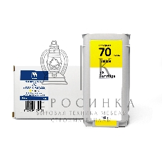 Струйный картридж NVPrint 70 (NV-C9454A) Yellow для HP DesignJet Z2100/Z3100/Z3200/Z5200/Z5400 (130 мл) совместимый