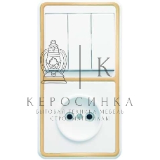 Блок Кунцево-Электро БКВР-039 Бэлла (3-кл. выкл. + розетка) зол.