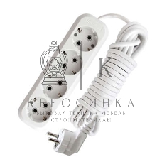 Удлинитель 4х10 м с заземл. 16А IP20 Е-304 АБС-пл. ПВС 3х1 UNIVersal 9631984