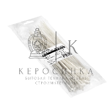 Стяжка (хомут) нейлоновая ExeGate CV66-200x3.6W (нейлон 6.6, 200x3.6 мм, неоткрывающаяся, halogen free, -40°C - +85°C, белая, 100 шт)